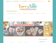 Tablet Screenshot of berrybearyogurt.com